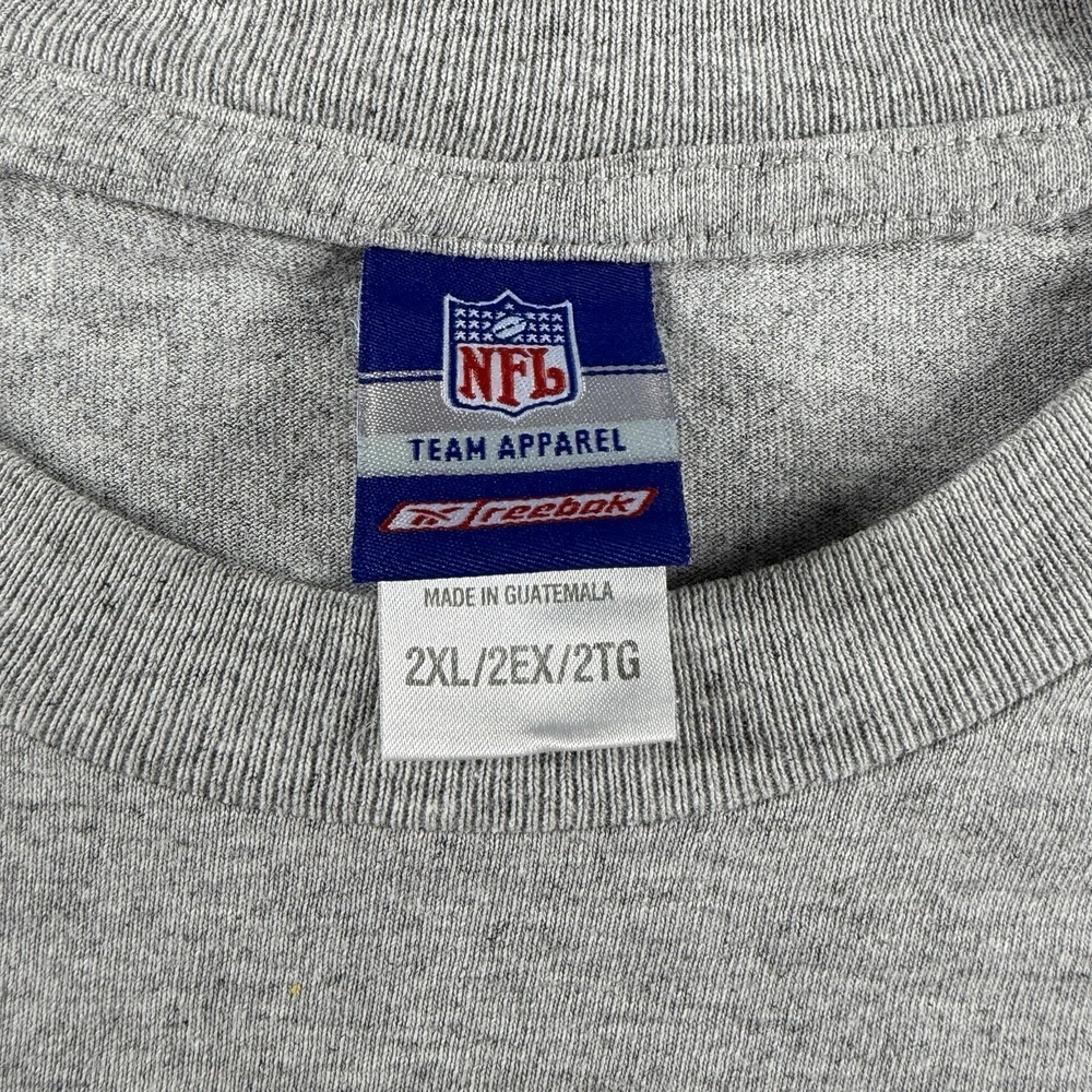 VINTAGE Washington Red Skins Shirt Mens 2XL Gray NFL Apparel Minimalist - Picture 4 of 8